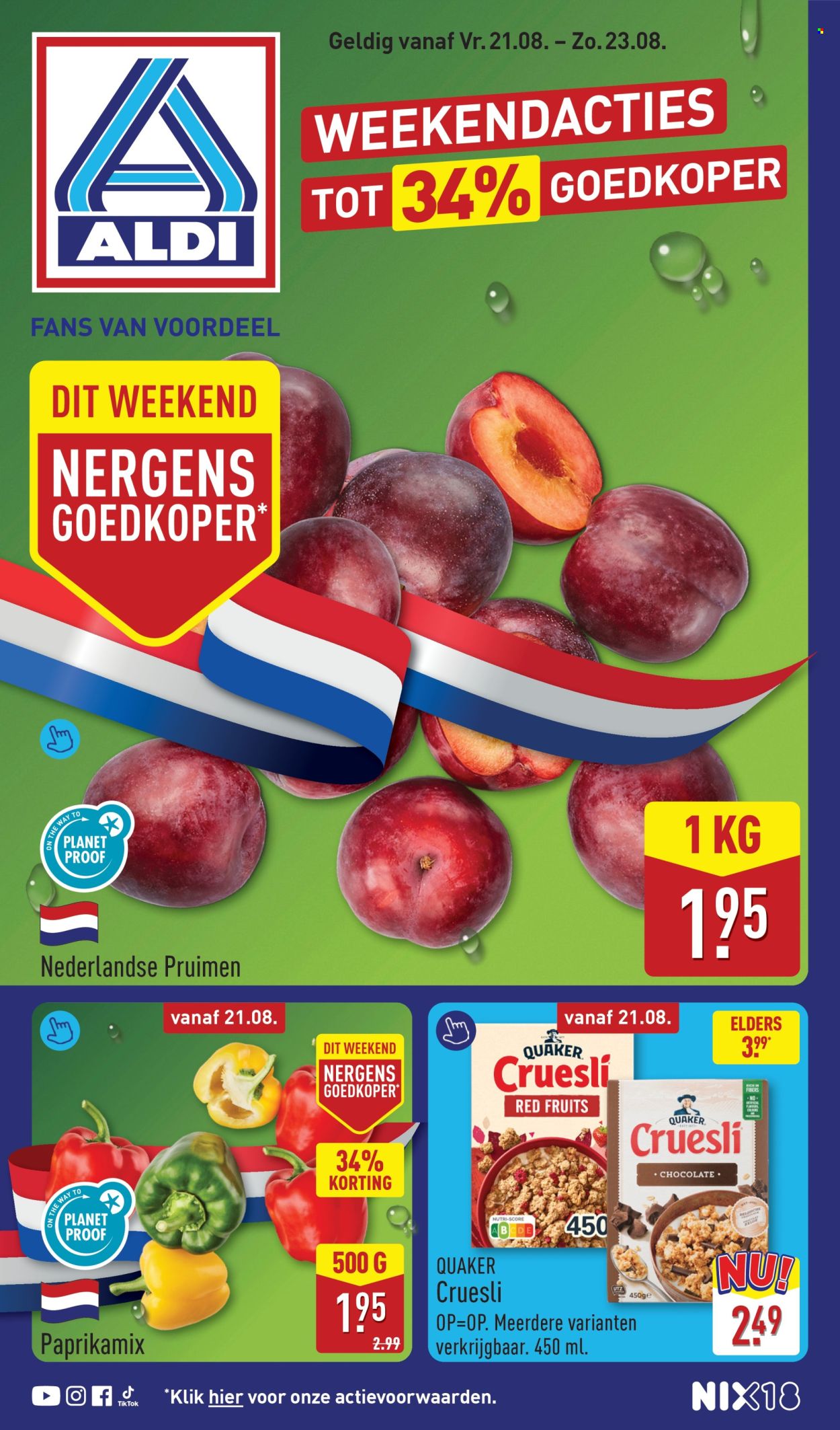 Aldi-aanbieding - 21-8-2026 - 23-8-2026. Pagina 1