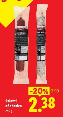 Salami of chorizo