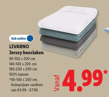 LIVARNO Jersey hoeslaken