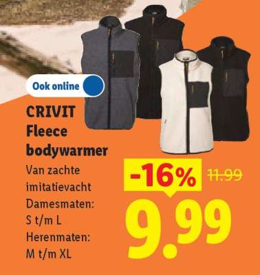 CRIVIT Fleece bodywarmer