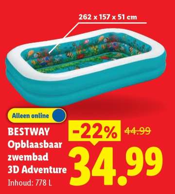 BESTWAY Opblaasbaar zwembad 3D Adventure