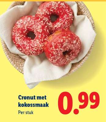 Cronut met kokossmaak