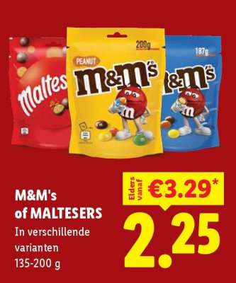 M&M’s of Maltesers