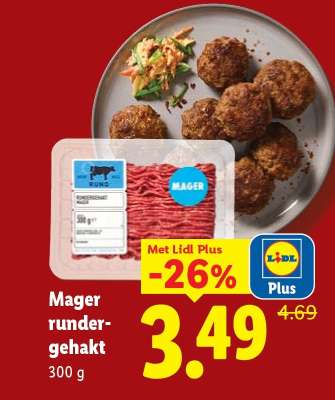 Mager rundergehakt