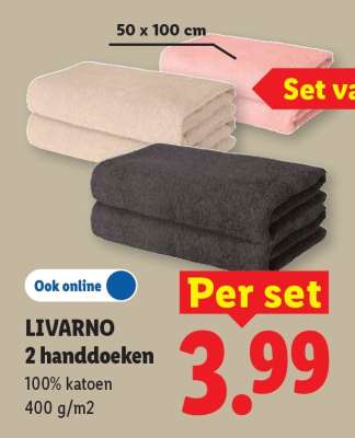 LIVARNO 2 handdoeken