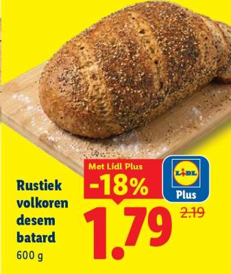 Rustiek volkoren desem batard