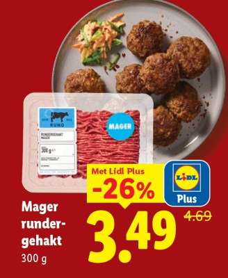 Mager rundergehakt