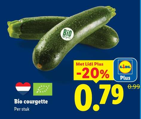 Bio courgette