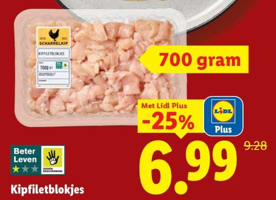 Kipfiletblokjes