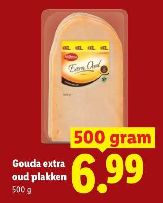 Gouda extra oud plakken
