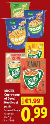 KNORR Cup-a-soup of Good Noodles of pasta