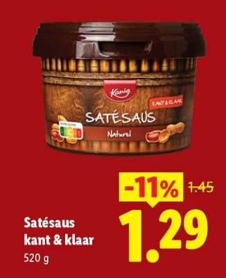 Satésaus kant & klaar