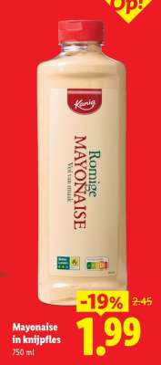 Mayonaise in knijpfles