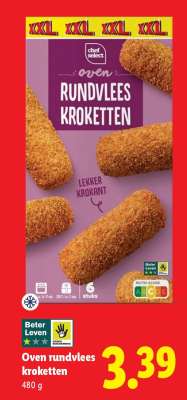 Oven rundvlees-kroketten