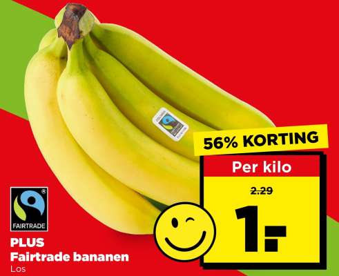 PLUS Fairtrade bananen