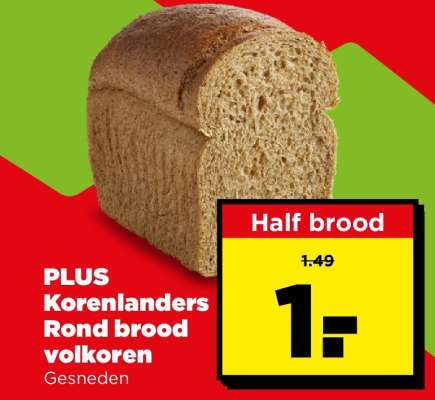 PLUS Korenlanders Rond brood volkoren