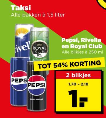 Pepsi, Rivella en Royal Club