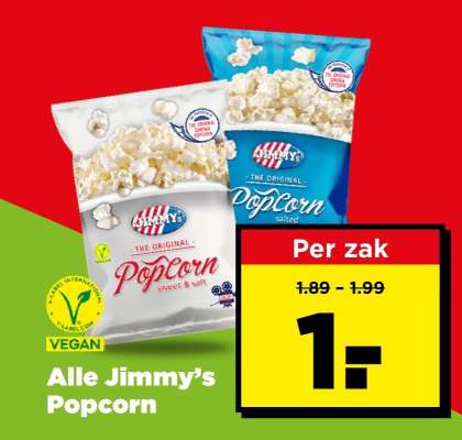 Alle Jimmy’s popcorn