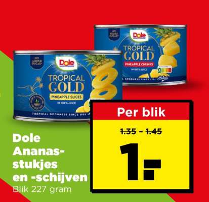 Dole Ananasstukjes en -schijven