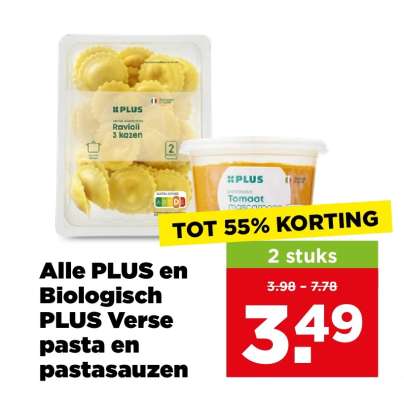 PLUS Verse pasta en pastasauzen