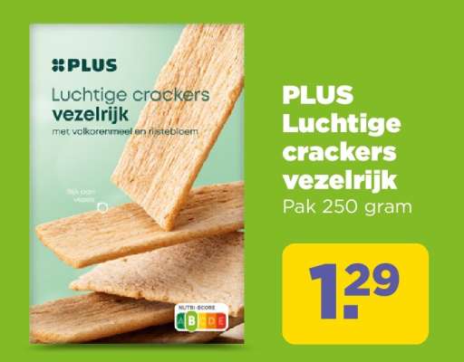 PLUS Luchtige crackers vezelrijk