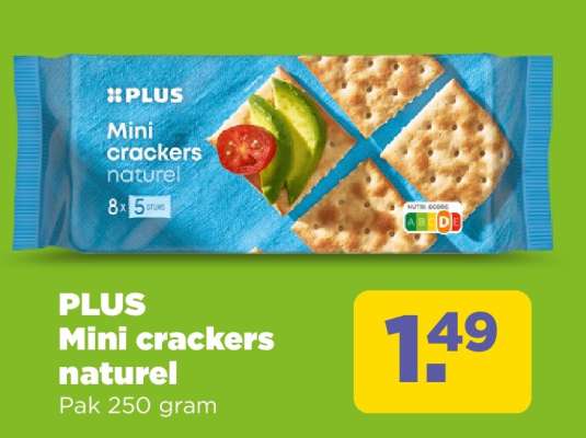 PLUS Mini crackers naturel