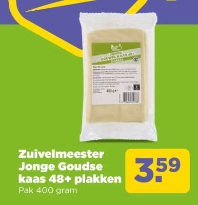 Zuivelmeester Jonge Goudse kaas 48+ plakken