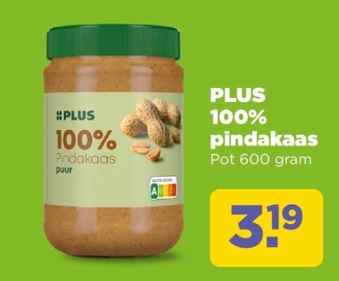 PLUS 100% pindakaas
