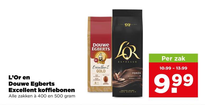 L'Or en Douwe Egberts Excellent Koffiebonen