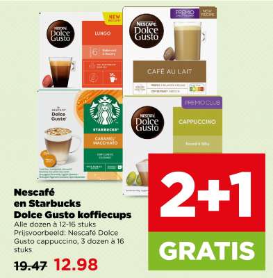 Nescafé en Starbucks Dolce Gusto koffiecups