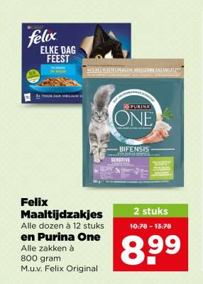 Felix Maaltijdzakjes en Purina One
