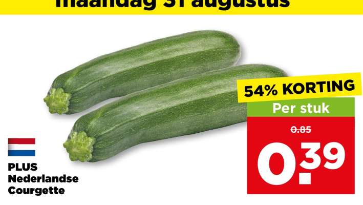 PLUS Nederlandse Courgette