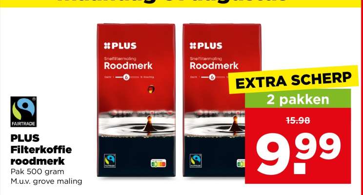 PLUS Filterkoffie roodmerk