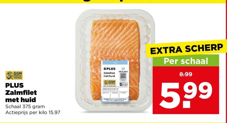 PLUS Zalmfilet met huid