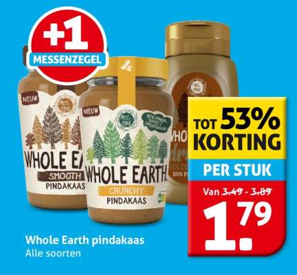 Whole Earth pindakaas