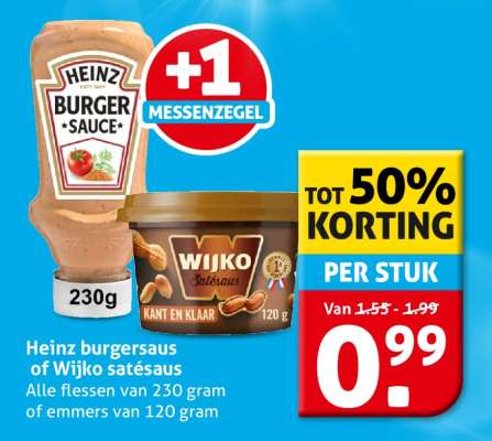 Heinz burgersaus of Wijko satésaus