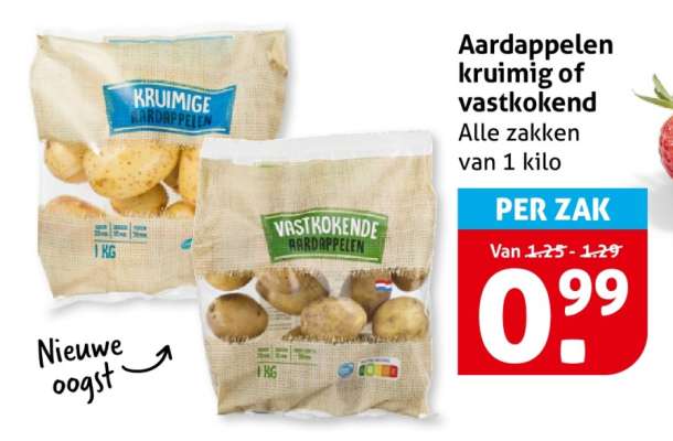 Aardappelen kruimig of vastkokend