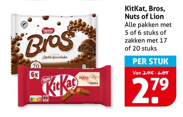 KitKat, Bros, Nuts of Lion