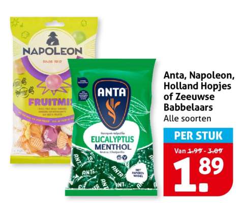 Anta, Napoleon, Holland Hopjes of Zeeuwse Babbelaars