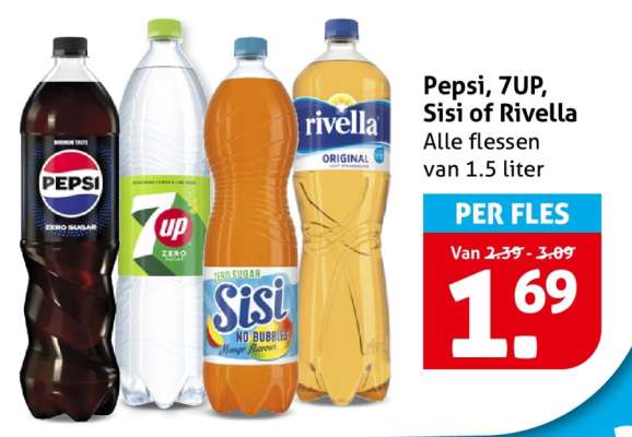Pepsi, 7up, Sisi of Rivella
