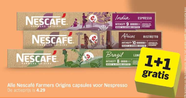 Nescafé Farmers Origins capsules voor Nespresso