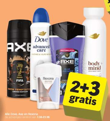 Alle Dove, Axe en Rexona