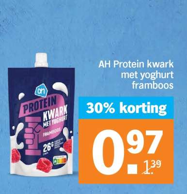 AH Protein kwark met yoghurt framboos