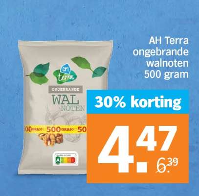 AH Terra ongebrande walnoten 500 gram