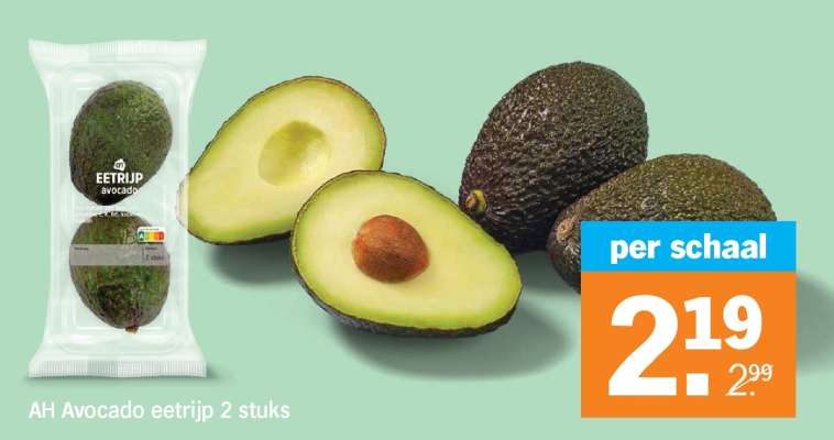 AH Avocado eetrijp 2 stuks