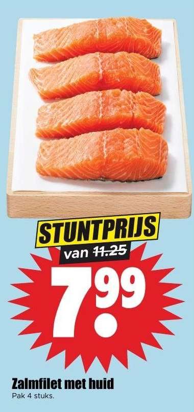 Zalmfilet met Huid