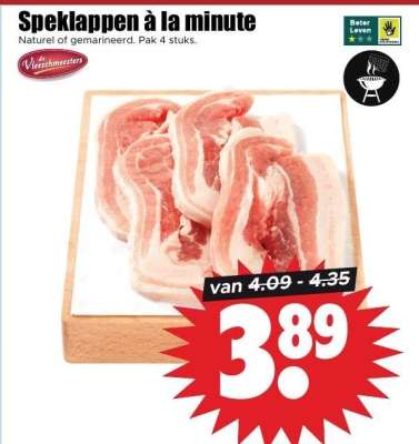 Speklappen à la minute