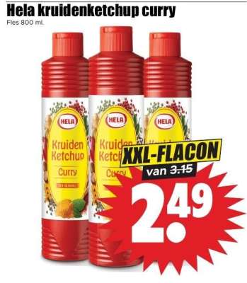 Hela kruidenketchup curry