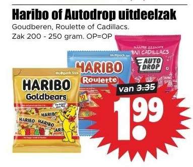 Haribo of Autodrop uitdeelzak