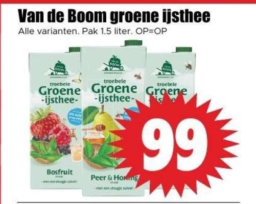 Van de Boom groene ijsthee